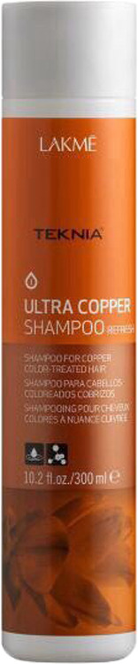 фото Шампунь Lakme Teknia Ultra Copper Shampoo "Медный", для поддержания оттенка окрашенных волос, 300 мл