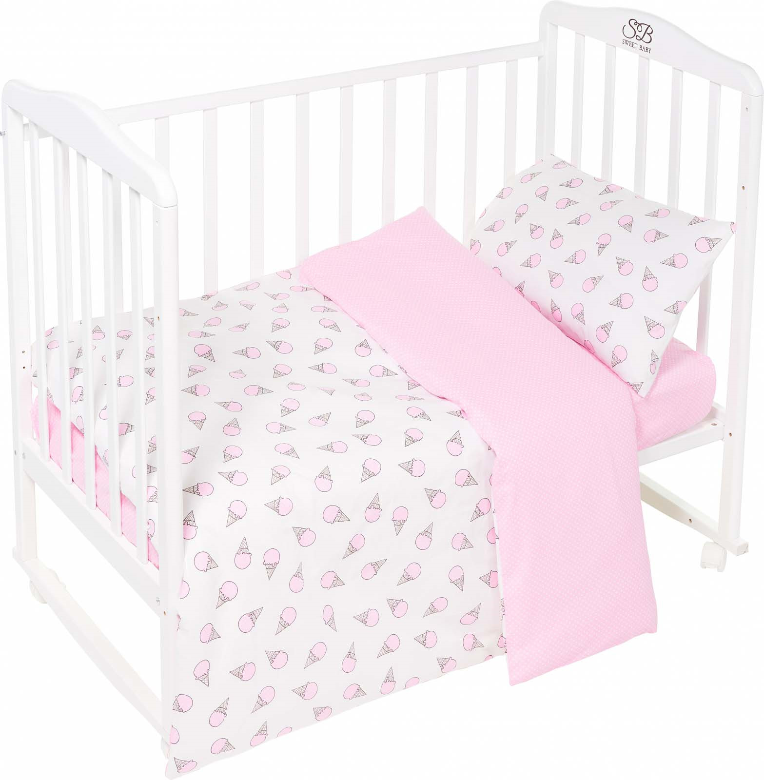 фото Комплект постельного белья Sweet Baby Gelato, 411957, розовый, 3 предмета