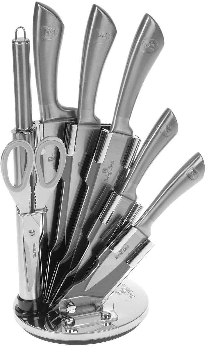 фото Набор ножей Berlinger Haus "Carbon Metallic Line", на подставке, 8 предметов. 2110-BH