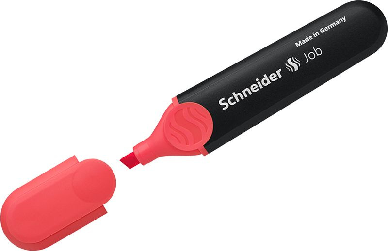 Текстовыделитель Schneider Job, 1-5 мм, цвет: коралловый, 10 шт Текстовыделитель Schneider Job, 1-5 мм, цвет: коралловый, 10 шт