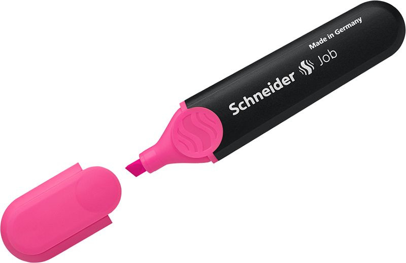 Текстовыделитель Schneider Job, 1-5 мм, цвет: розовый, 10 шт Текстовыделитель Schneider Job, 1-5 мм, цвет: розовый, 10 шт