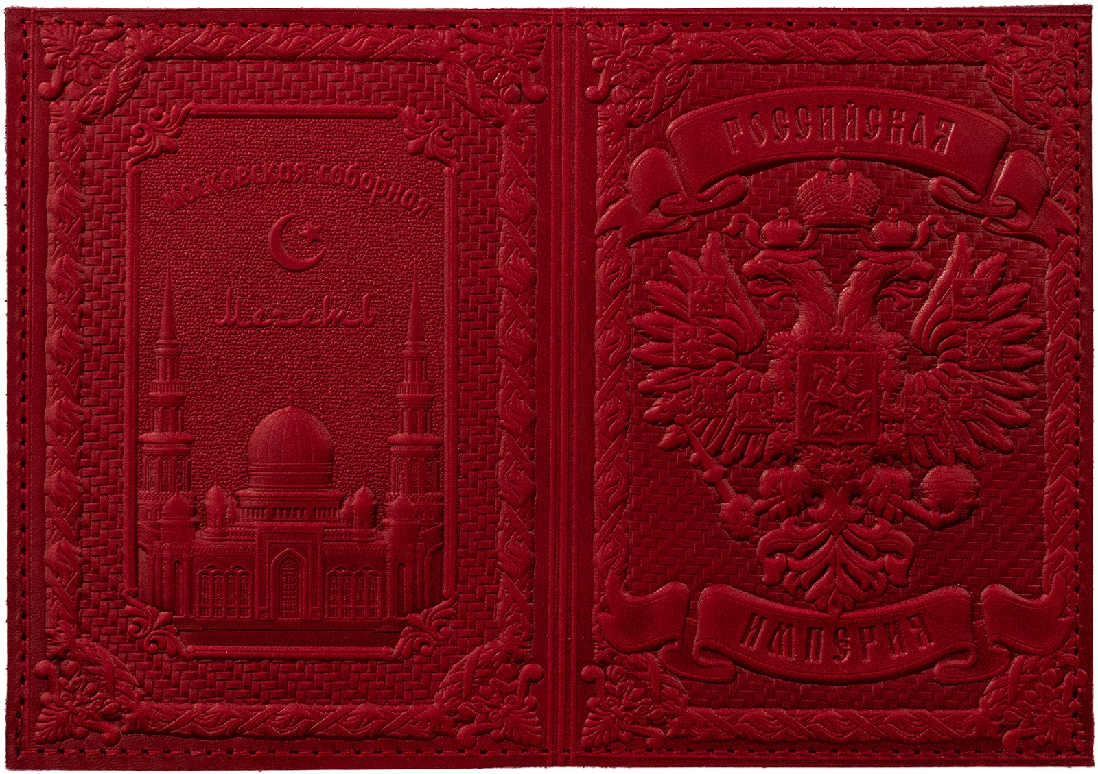 фото Обложка для паспорта TRIWESTA Сувенирная серия, 204318RE, красный