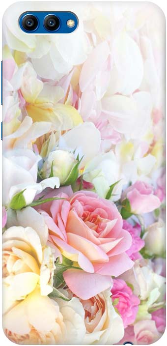 фото Чехол-накладка GOSSO CASES "Нежные розы" для Huawei Honor 10, 183555, силиконовый