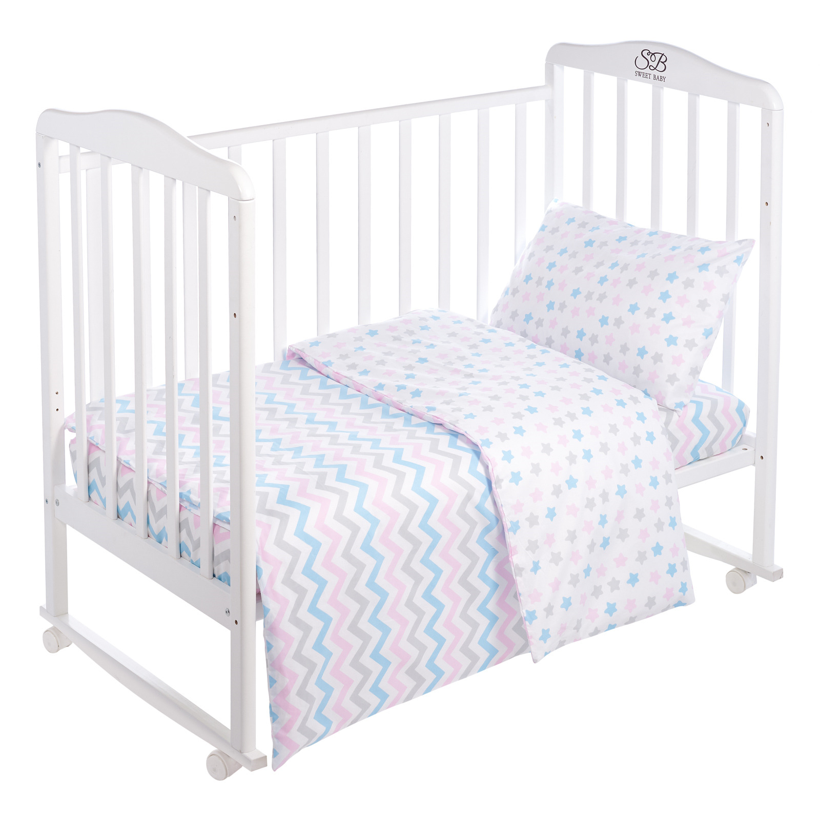 фото Комплект постельного белья Sweet Baby Colori, 419068, белый, 3 предмета