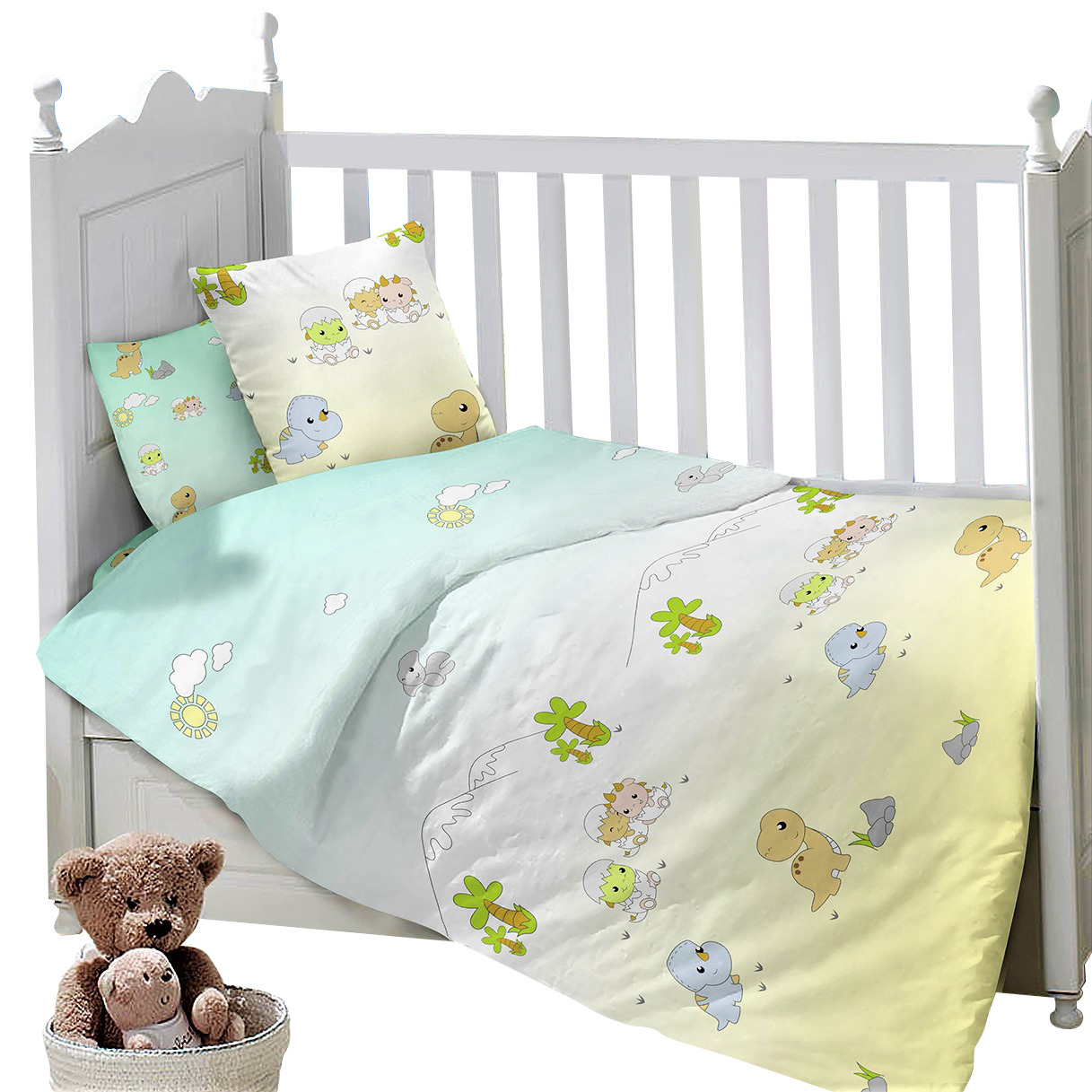фото Комплект постельного белья Sweet Baby Gioco, 419297, голубой, 3 предмета