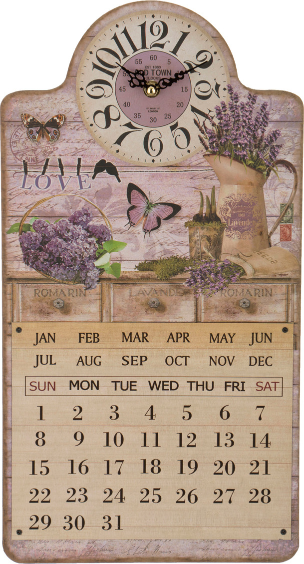Настенные часы-календарь Lefard, 799-105, кварцевые, бежевый, 799-105