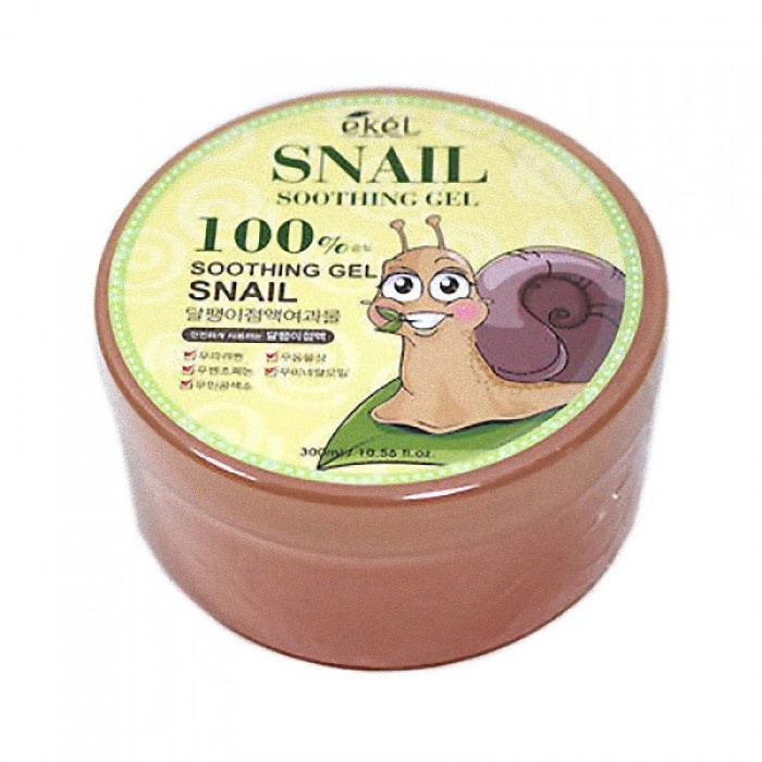 фото Многофункциональный гель со слизью улитки Ekel Snail Soothing Gel 100%, 300 мл