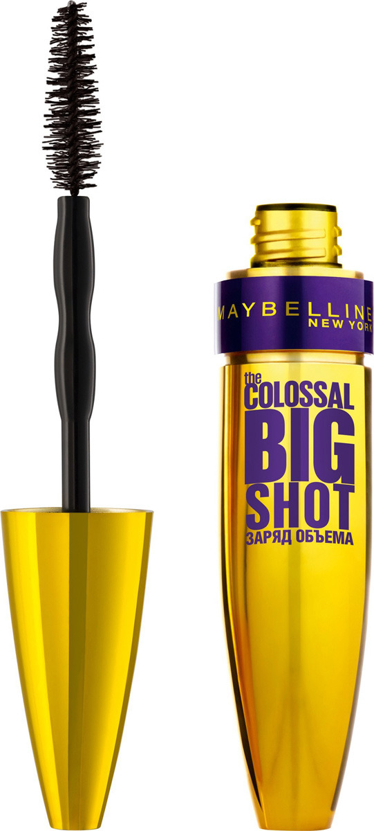 фото Подарочный набор Maybelline New York Тушь для ресниц The Colossal Big Shot, черная, 9,5 мл + Лайнер для глаз Hyper Precise, черный, 1,1 мл