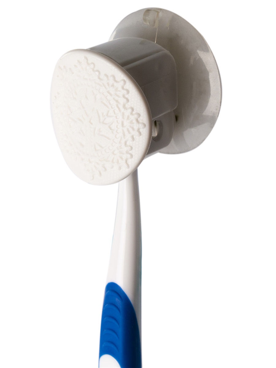 фото Держатель для зубных щеток на присоске YAMADA, 735W, белый, 90*150*40 мм