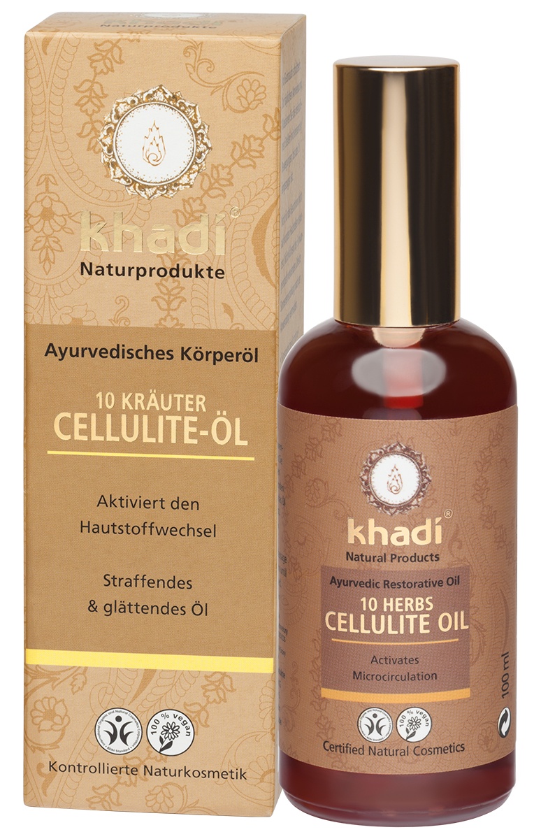 фото Khadi Naturprodukte Антицеллюлитное масло для тела "10 РАСТЕНИЙ"