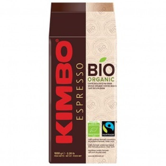 Кофе Kimbo Bio Organic, зерно, вакуумная упаковка,1 кг