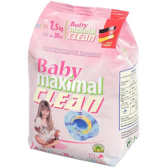 Стиральный порошок Maximal Clean Baby детский, 0572_00010, 1.5 кг