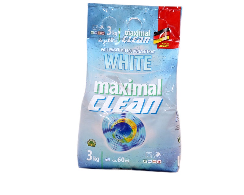 Стиральный порошок Maximal Clean White для белого, 0572_00020, 3 кг