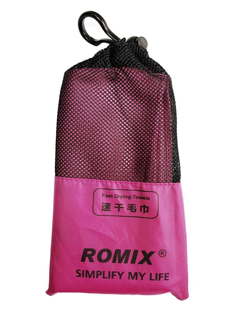 фото Полотенце спортивное Romix, в мешочке, 30367/р, розовый