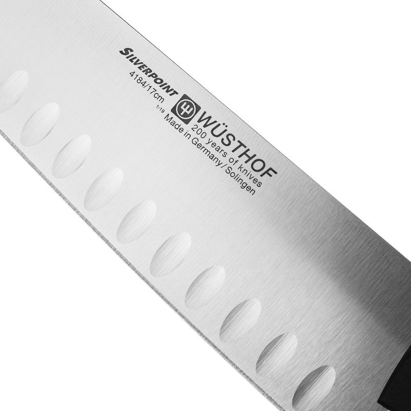 фото Кухонный нож Wuesthof Silverpoint, 4184, сантоку, с углублениями на кромке, 17 см