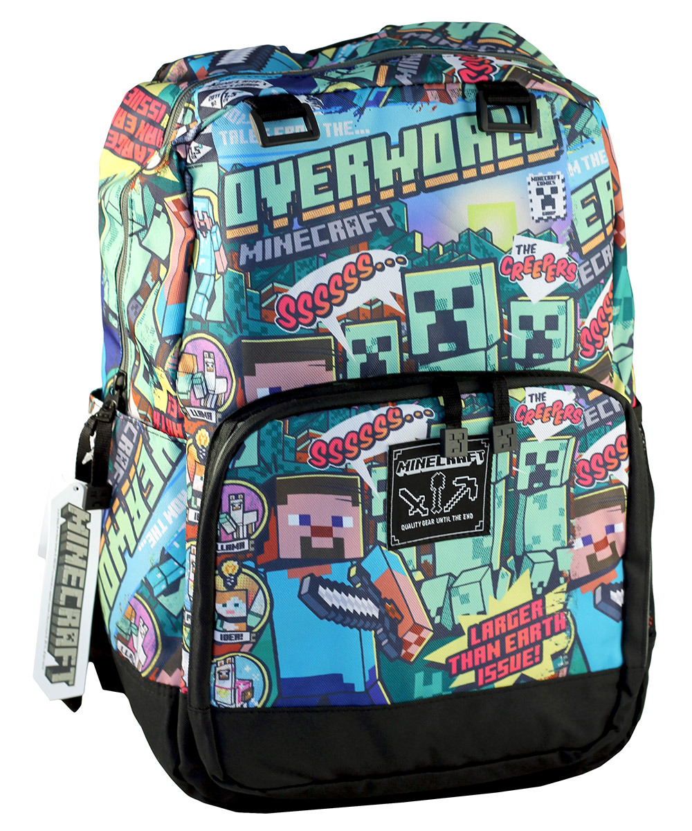 фото Рюкзак Minecraft Steve Overworld, TM09414, разноцветный, 43 х 30 х 15 см