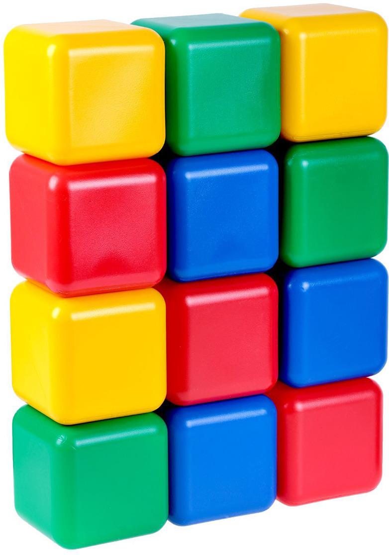 Кубики разных цветов
