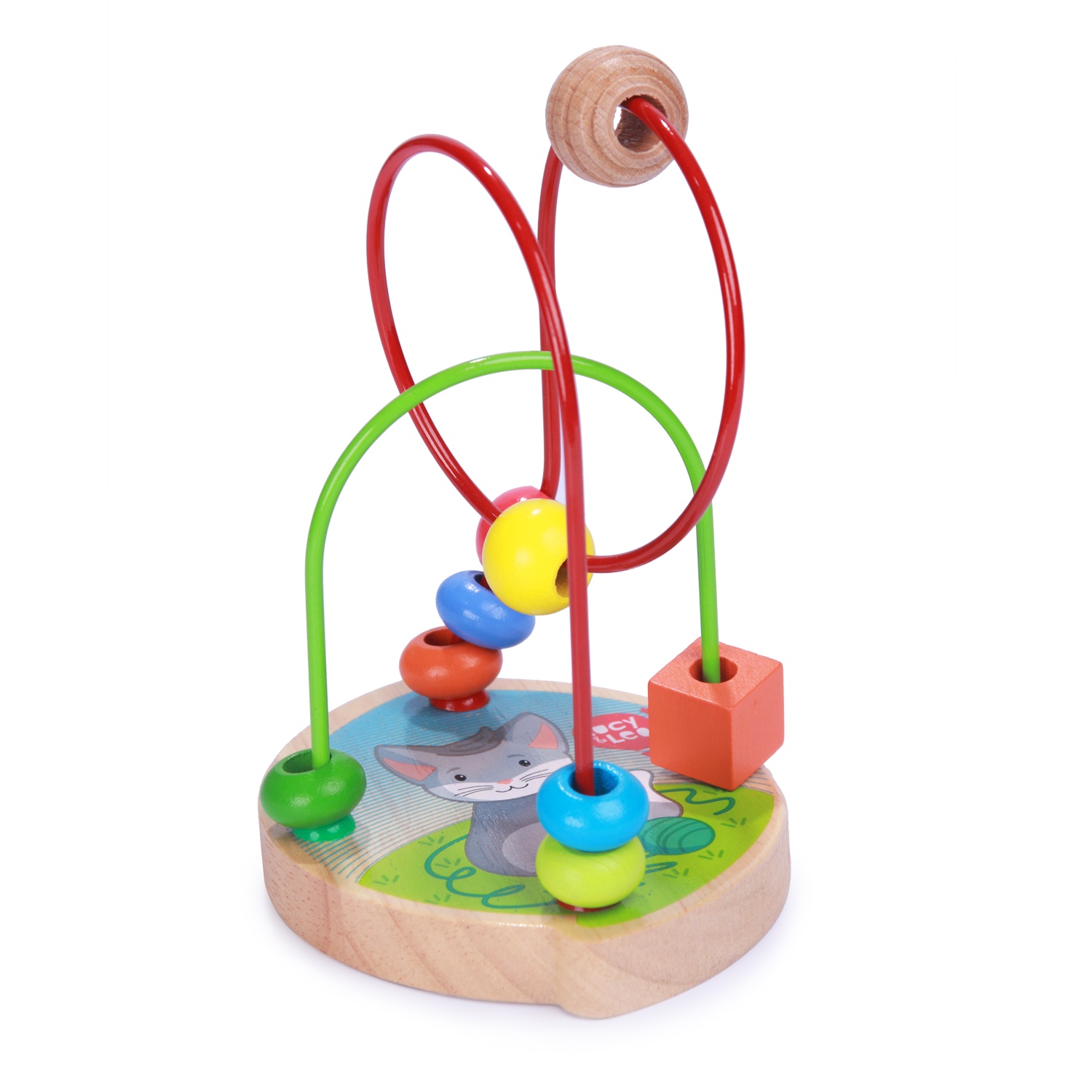 фото Развивающая игрушка Lucy&Leo "Лабиринт Кот", LL172, разноцветный