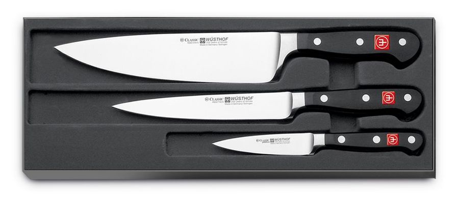 фото Набор ножей 3 предмета, серия Classic, WUESTHOF, 9608 WUS, Золинген, Германия