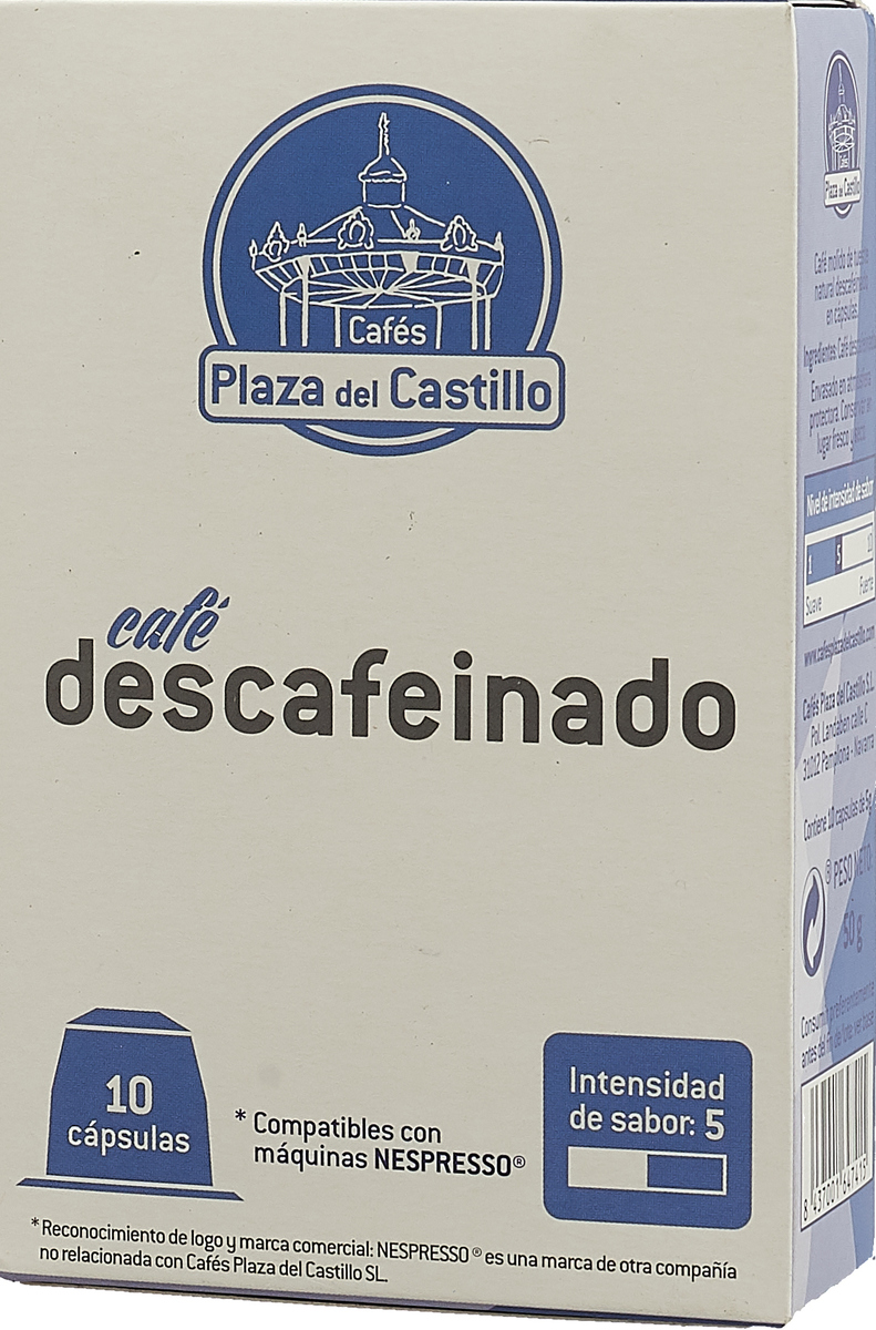 фото Cafes Plaza del Castillo Кофе в капсулах декофеинизированный, 10 шт по 50 г