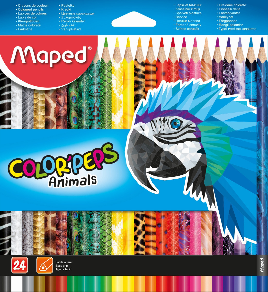 Набор цветных карандашей Maped Color'Peps Animals, 832224, 24 цвета