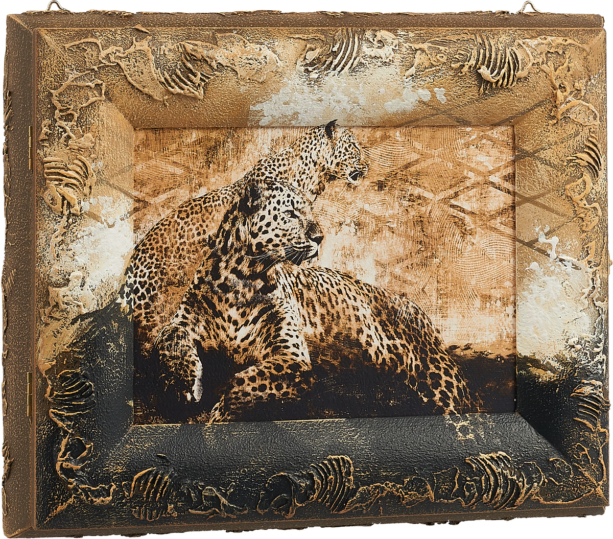 фото Ключница настенная Dekart "Леопарды", 27,5 х 25,5 х 6,5 см