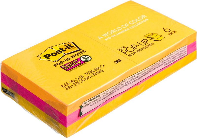 Клейкая бумага для заметок Post-it SuperSticky, 106433, 7,6 x 7,6 см 6 блоков Клейкая бумага для заметок Post-it SuperSticky, 106433, 7,6 x 7,6 см 6 блоков