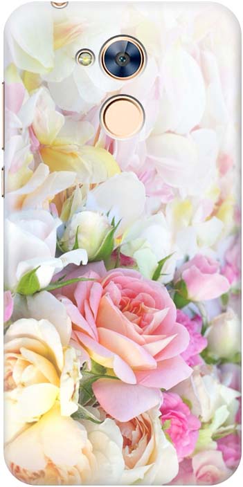 фото Ультратонкий силиконовый чехол-накладка GOSSO CASES "Нежные розы", для Huawei Honor 6A, 180068