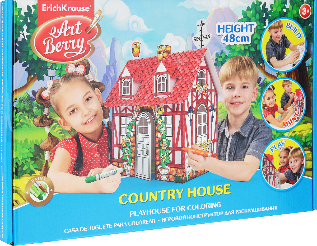 фото Игровой конструктор для раскрашивания Artberry Country House Erichkrause