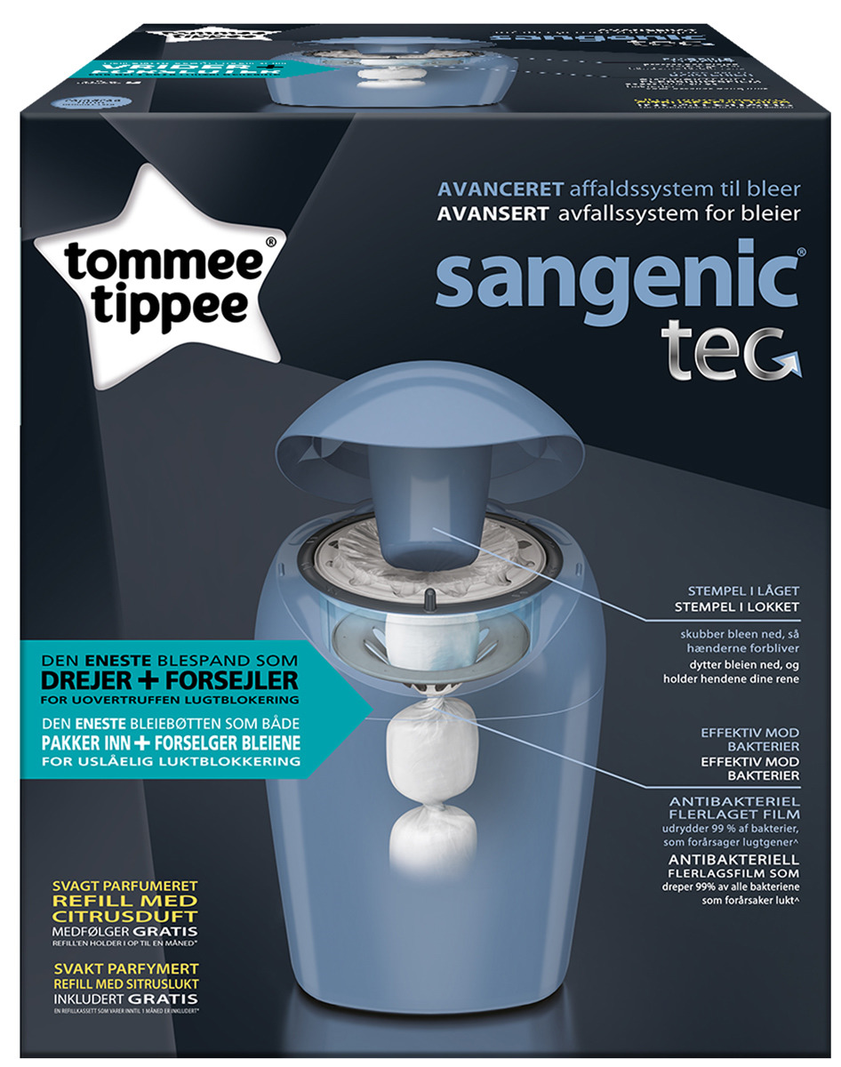 фото Утилизатор подгузников Tommee Tippee Sangenic TEC, 84009802, голубой