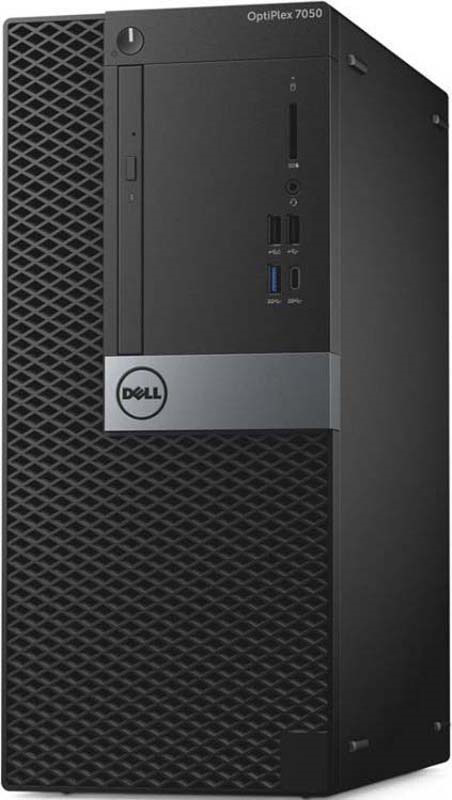 фото Системный блок Dell Optiplex 7050 MT, 7050-4846, черный, серебристый