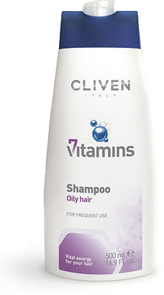 Шампунь для волос Cliven 7 Vitamine для жирных волос, 500 мл