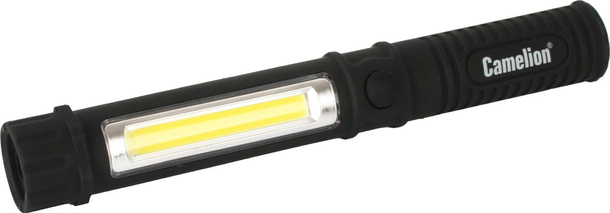 фото LED51521 (фонарь-ручка, COB LED+1W LED, 3XR03, пластик, магнит, клипса, блистер) Camelion