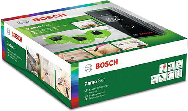 фото Дальномер Bosch Zamo III SET, 0603672701, зеленый, черный