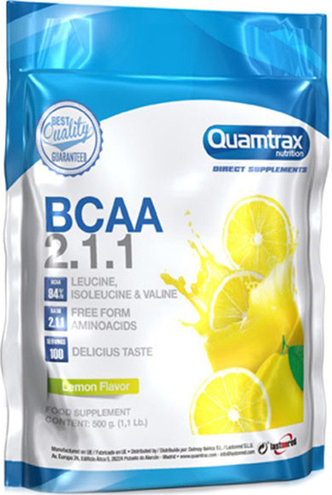 фото Аминокислоты BCAA Quamtrax 2.1.1, лимон, 500 г