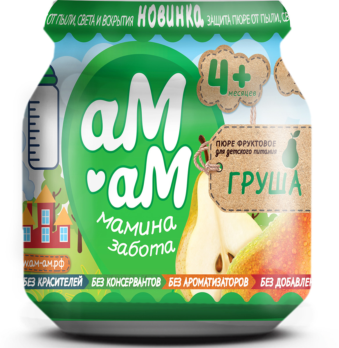 Пюре для детей Ам-Ам фруктовое из груш для детского питания, стерилизованное, 12 шт по 90 г цена Пюре для детей Ам-Ам фруктовое из груш для детского питания, стерилизованное, 12 шт по 90 г цены онлайн