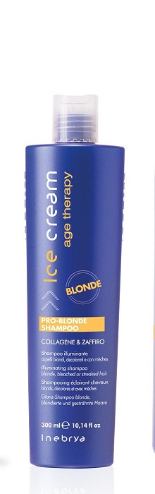 фото Шампунь Inebrya Ice Cream Age Therapy Pro Blonde для осветленных волос, 300 мл