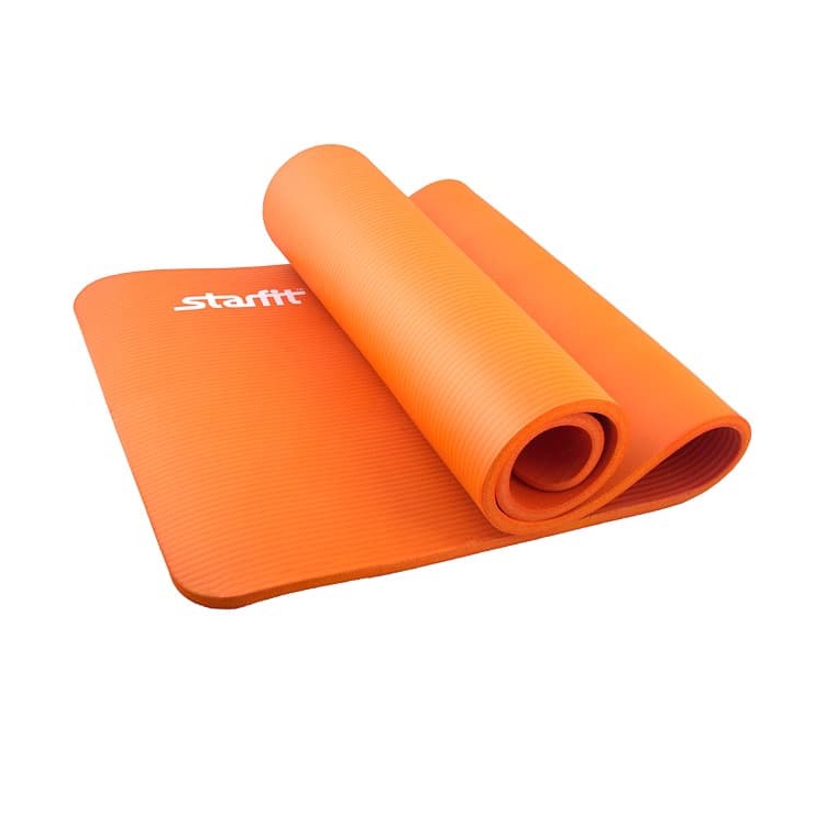 фото Коврик для йоги Starfit FM-301, УТ-00008851, оранжевый, 183x58x1.5 см