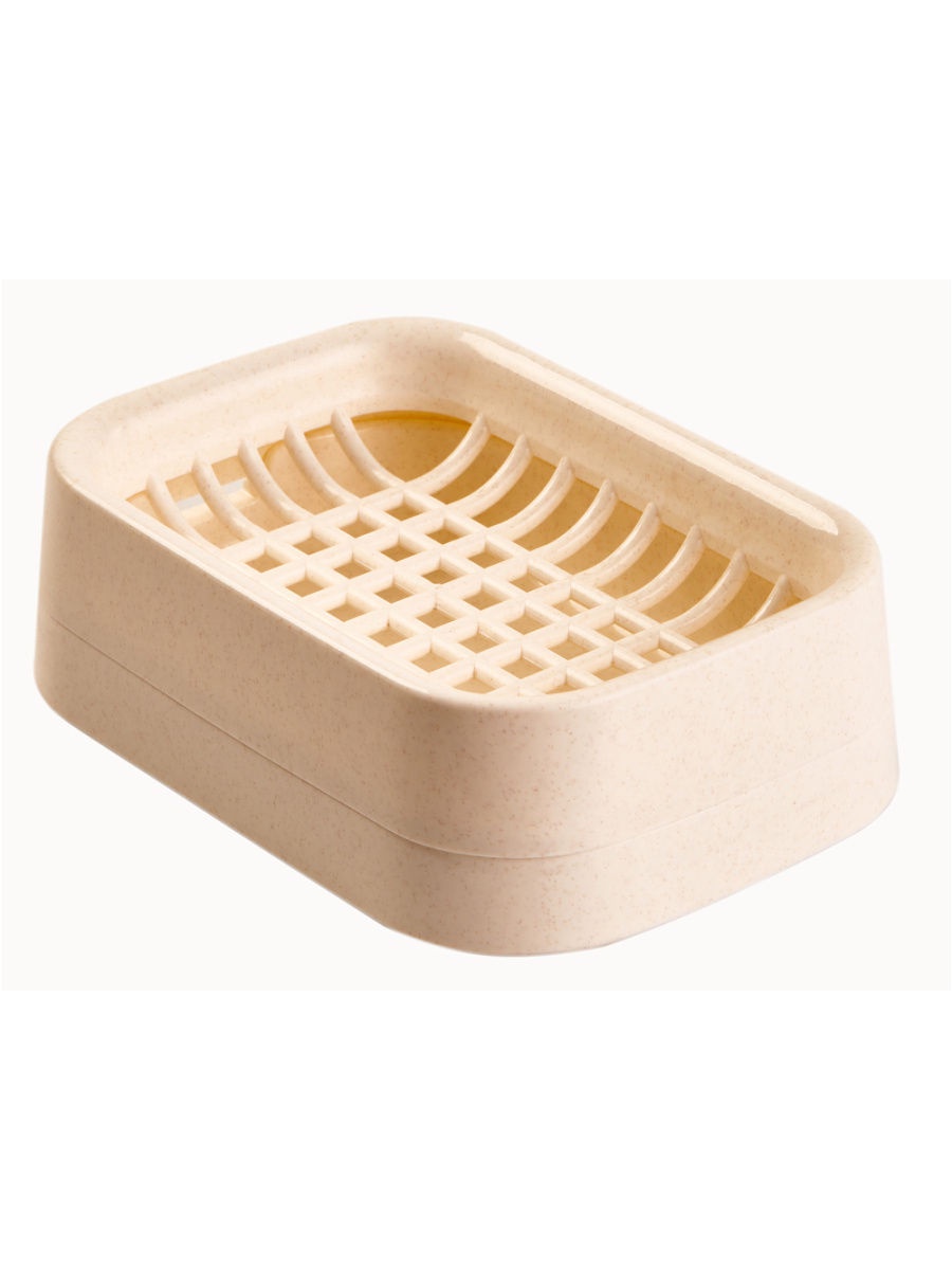 фото Мыльница INOMATA SOAP DISH, 2204, бежевый, 128*91*41 мм