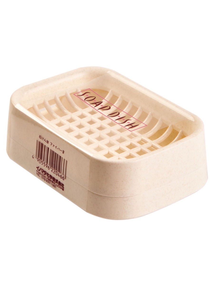 фото Мыльница INOMATA SOAP DISH, 2204, бежевый, 128*91*41 мм