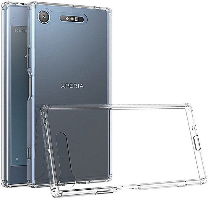 фото Чехол защитный Gosso Cases для Sony Xperia XZ1 ClearView, 180565, прозрачный