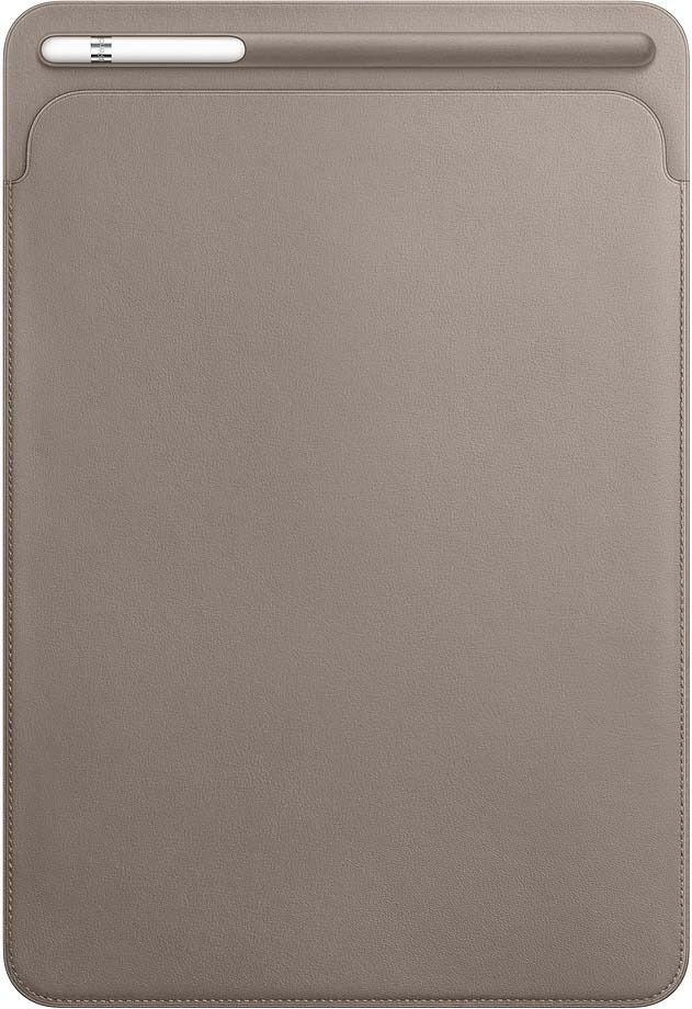 фото Чехол для планшета Apple Leather Sleeve для iPad Pro 10,5", MPU02ZM/A, taupe