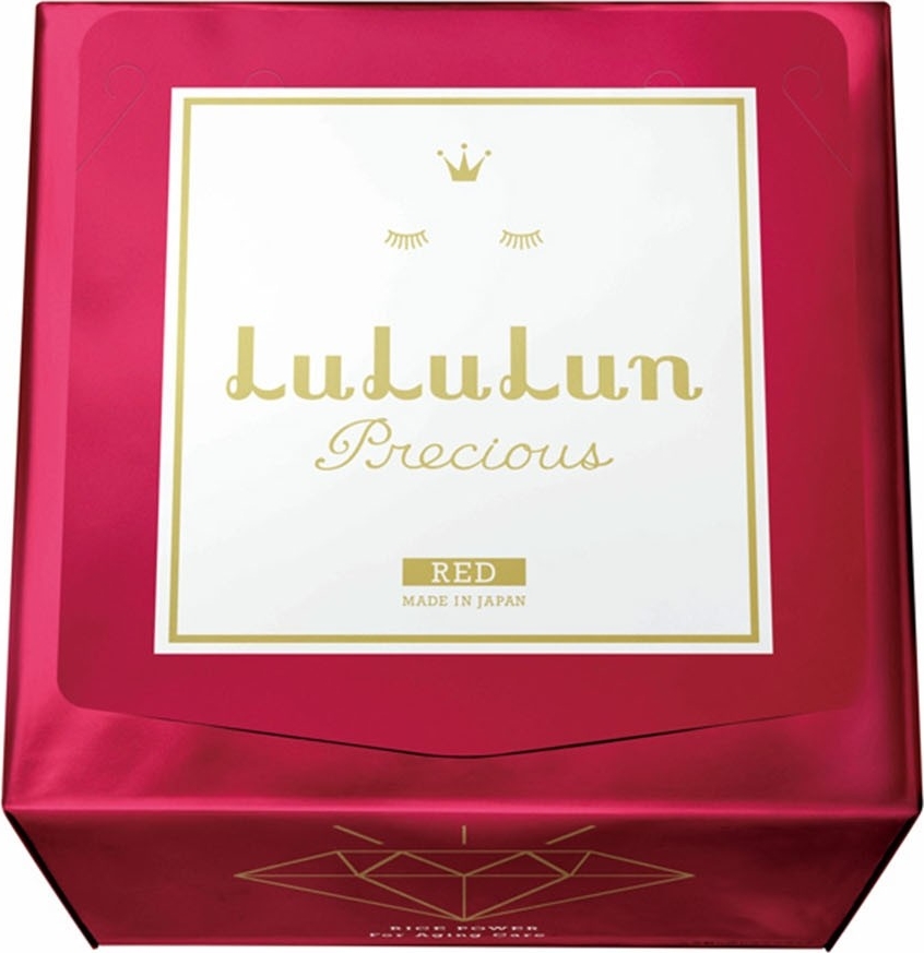 фото Маска для лица LuLuLun Precious Red, антивозрастная, интенсивно увлажняющая и тонизирующая, 32 шт