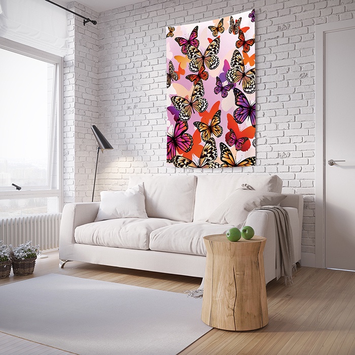 фото Панно с фотопринтом на стену JoyArty "Бабочки стремятся к цели", tp_2955, 150x200 см