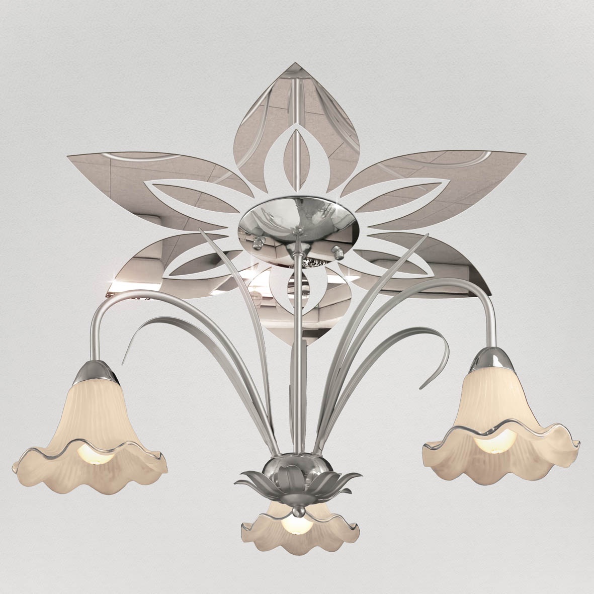 Декор под люстры Ваша Светлость "Лилия-6" зеркальный, 2-00401CR, хром