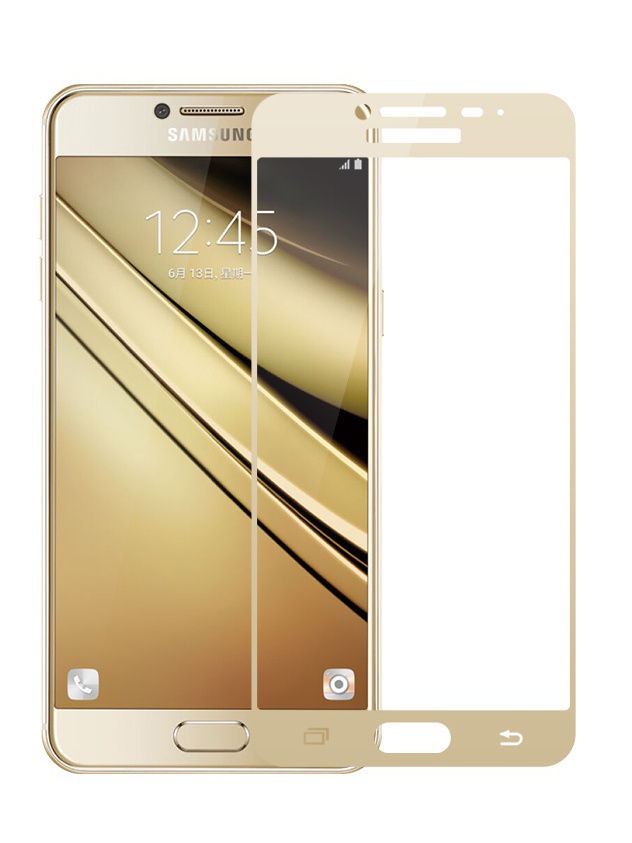 фото Защитное стекло UVOO Full screen для Samsung Galaxy J3 pro, золотой