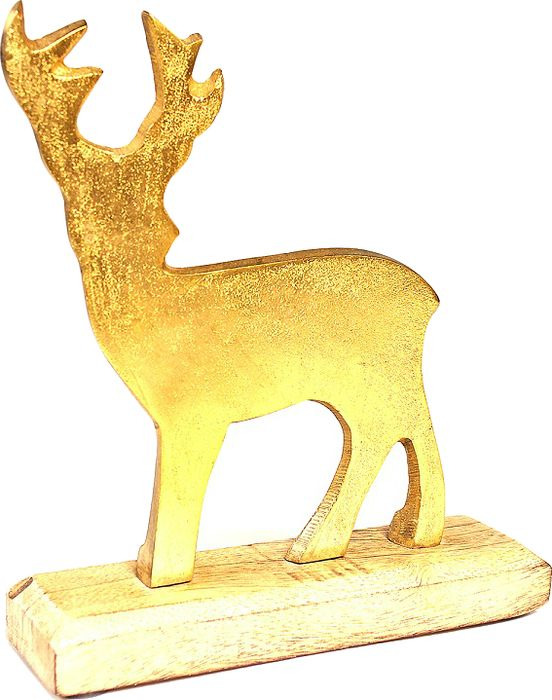 фото Украшение для интерьера EnjoyMe Golden Raindeer, en_ny0031, золотой, длина 18 см