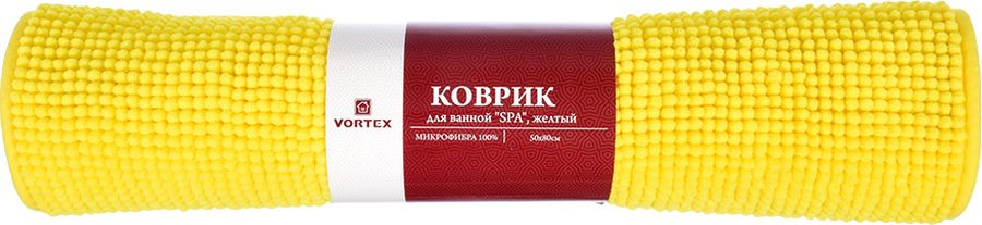 фото Коврик для ванной Vortex SPA, 24126, желтый, 50 х 80 см