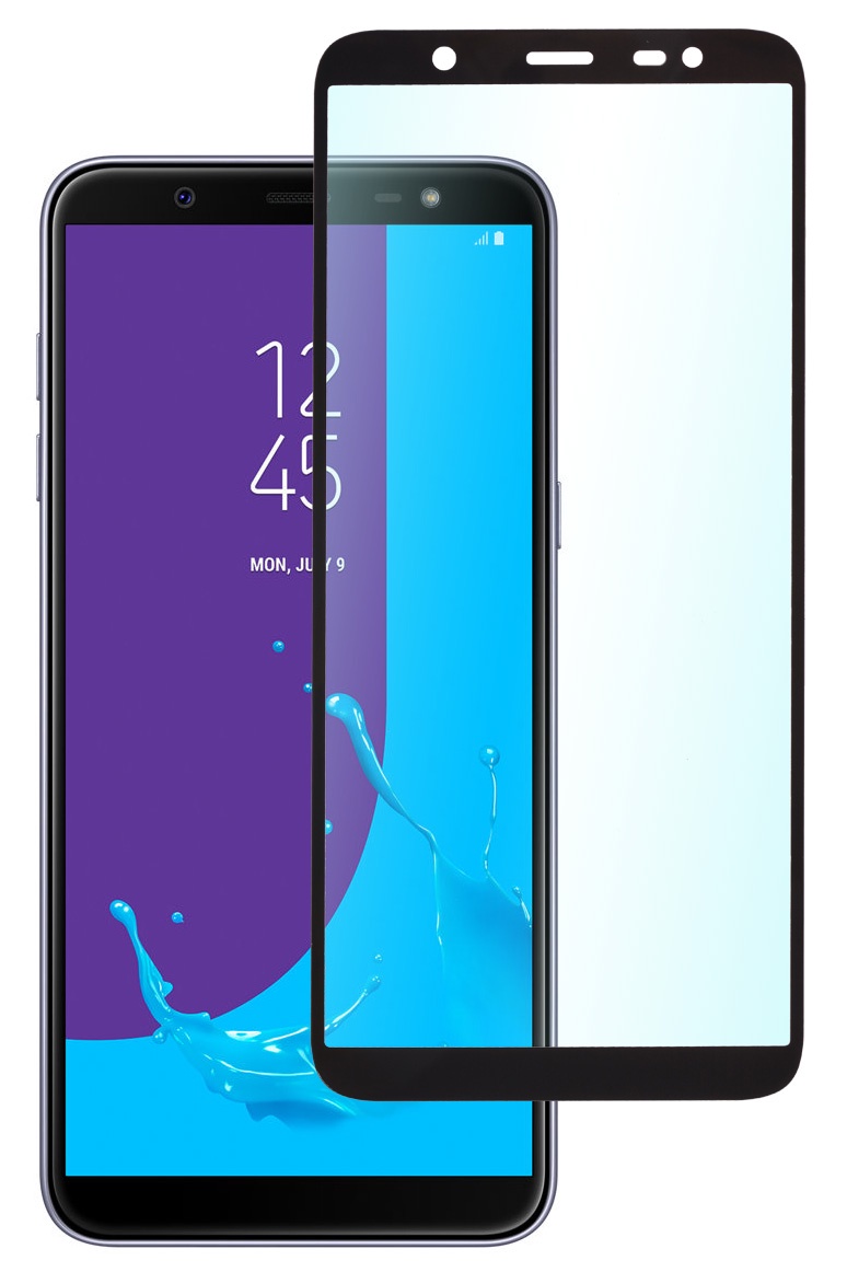 фото Защитное стекло Skinbox 1 side full screen для Galaxy J8 (2018), 4660041405859. черный