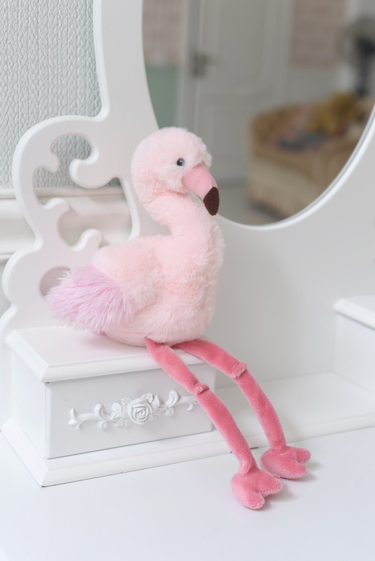 Мягкая игрушка Плюш Ленд Мягкая игрушка Фламинго, 173766 светло-розовый